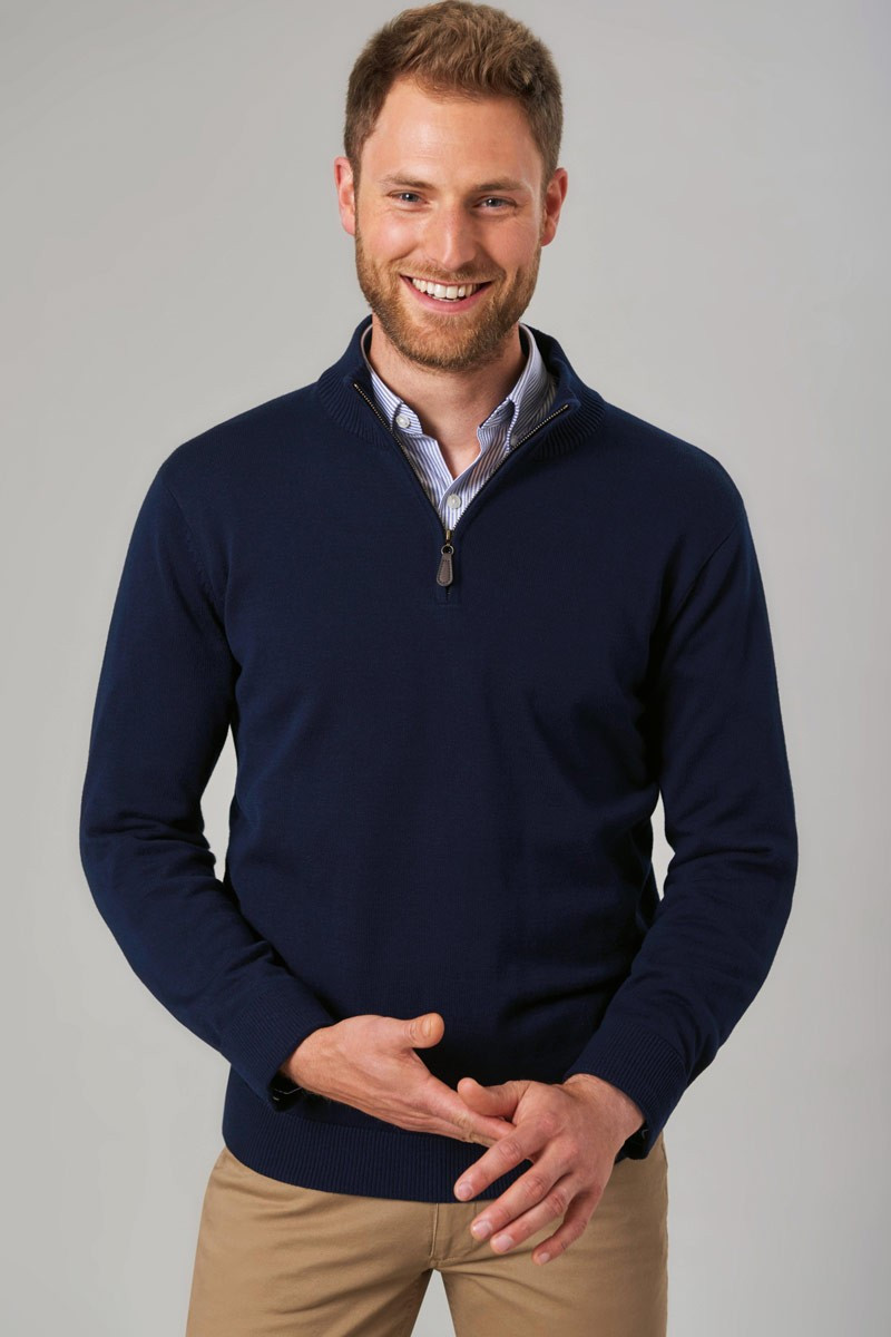 Men's navy sweater for hospitality - Dallas sweater