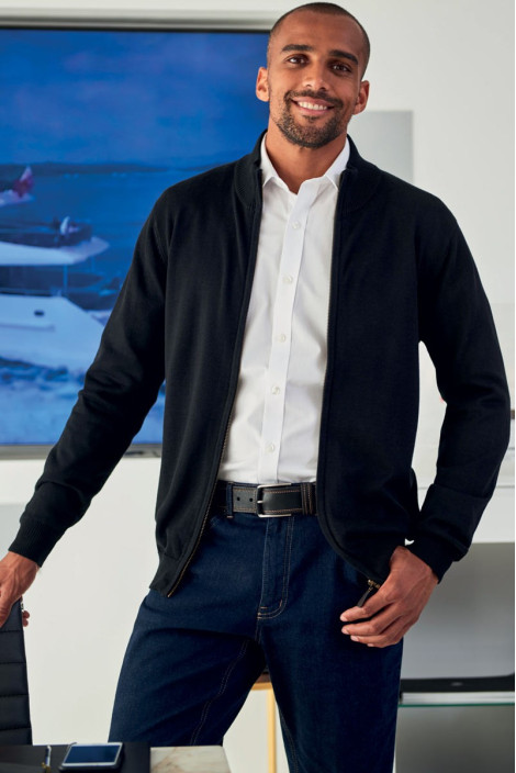 Cardigan da uomo, Colombus, colore: nero | Beauty Street