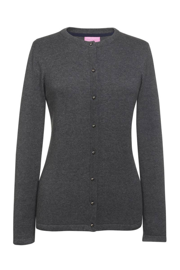 Cardigan femme gris anthracite professionnel hôtellerie - Cardigan Seattle