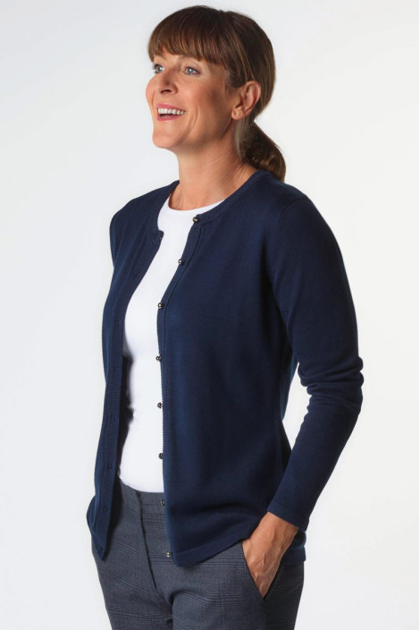 Women's navy cardigan for hospitality - Seattle cardigan