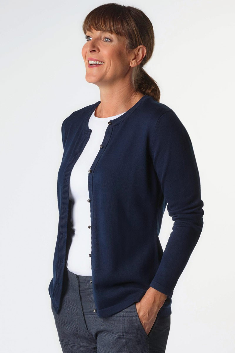 Cardigan, da donna, Seattle, colore: grigio blu navy | Beauty Street