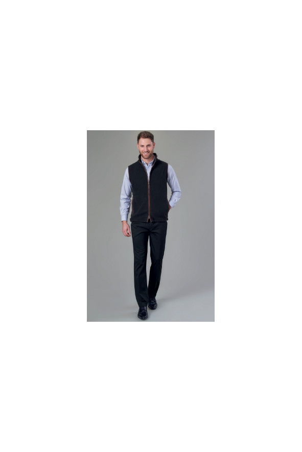 Gilet in pile, senza maniche, unisex, Cincinnati, colore: grigio antracite | Beauty Street