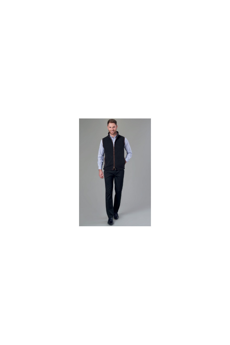 Gilet in pile, senza maniche, unisex, Cincinnati, colore: grigio antracite | Beauty Street
