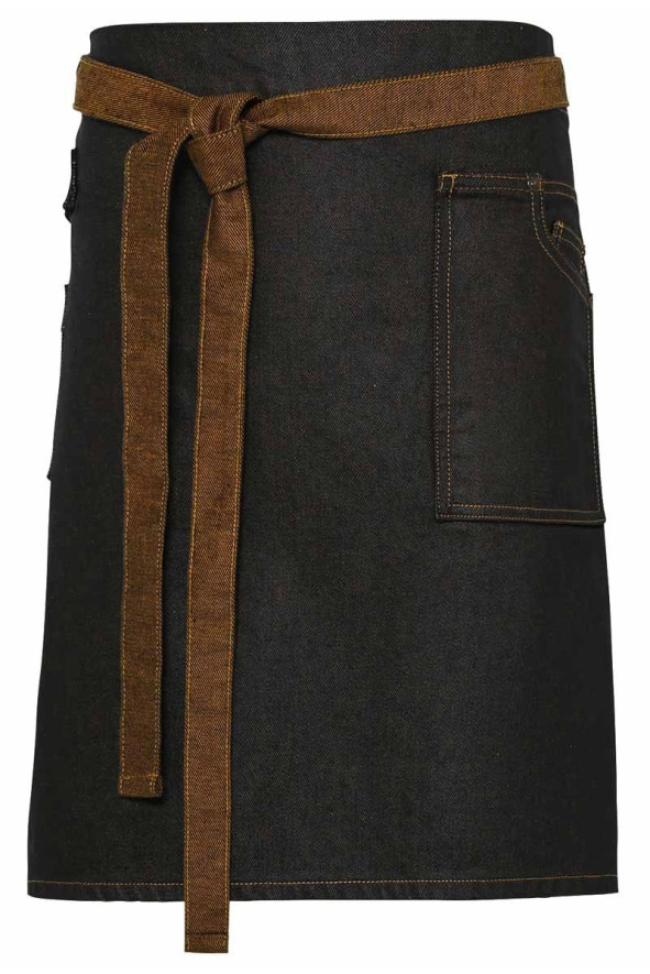 Grembiule unisex, Syna, colore: nero-tan | Beauty Street