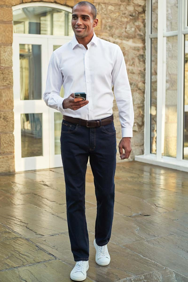 Men's indigo jeans for hospitality - Boulder jeans