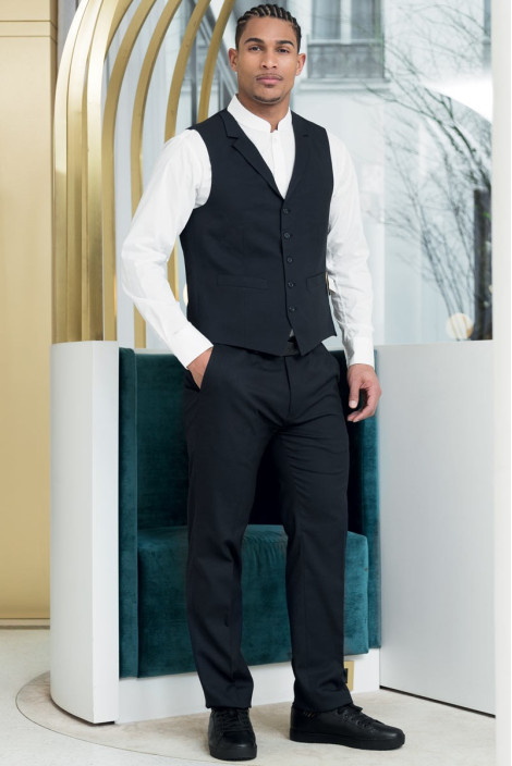 Men's black hotel uniform trousers - Pegasus trousers