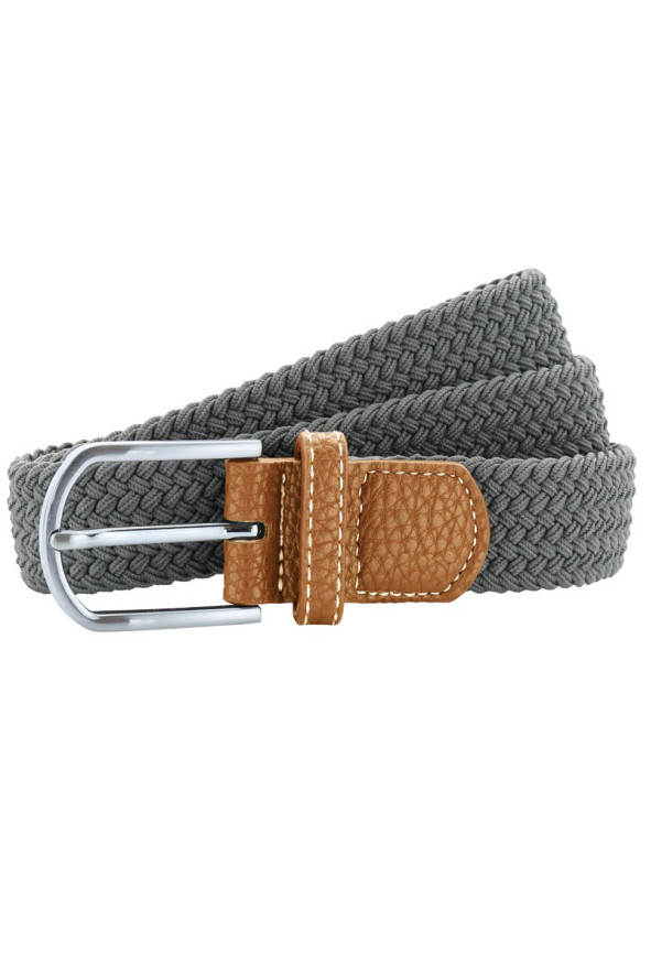 Cintura intrecciata, unisex, colore: grigio | Beauty Street