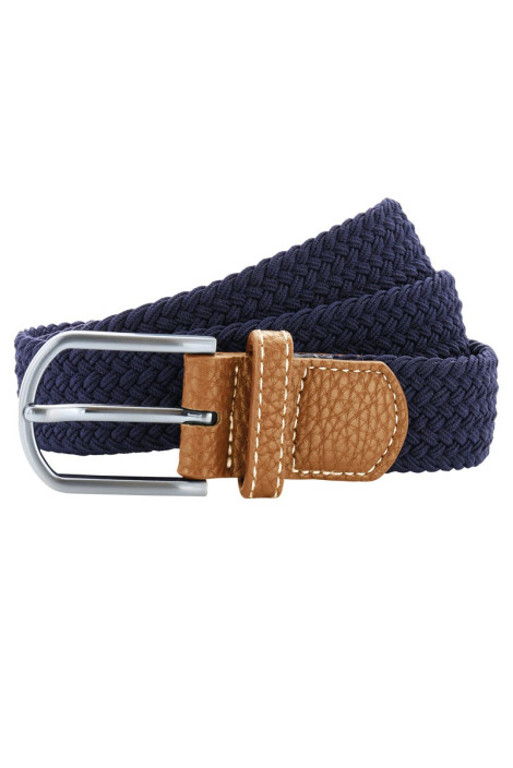 Cintura intrecciata, unisex, colore: blu navy | Beauty Street