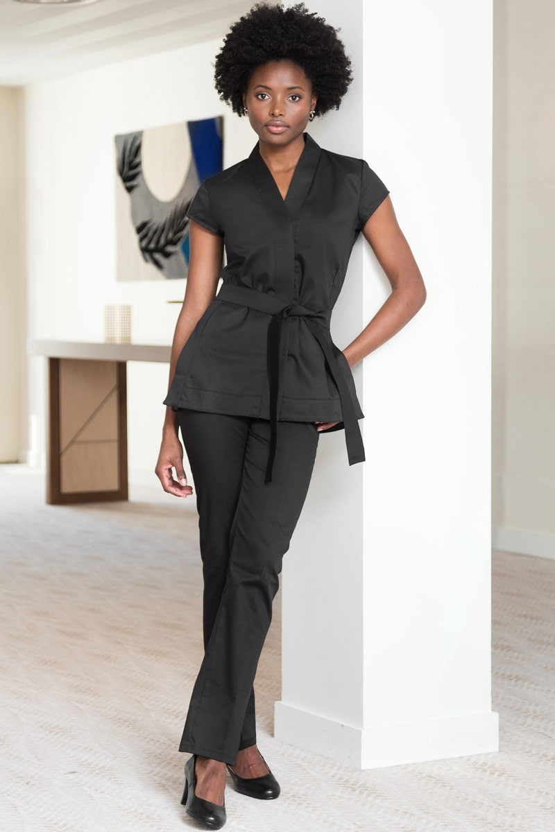Black professional estheticians women's pants - Alaska pants
