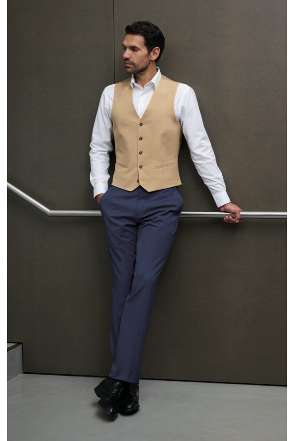 Gilet da abito, da uomo, George, colore: beige | Beauty Street