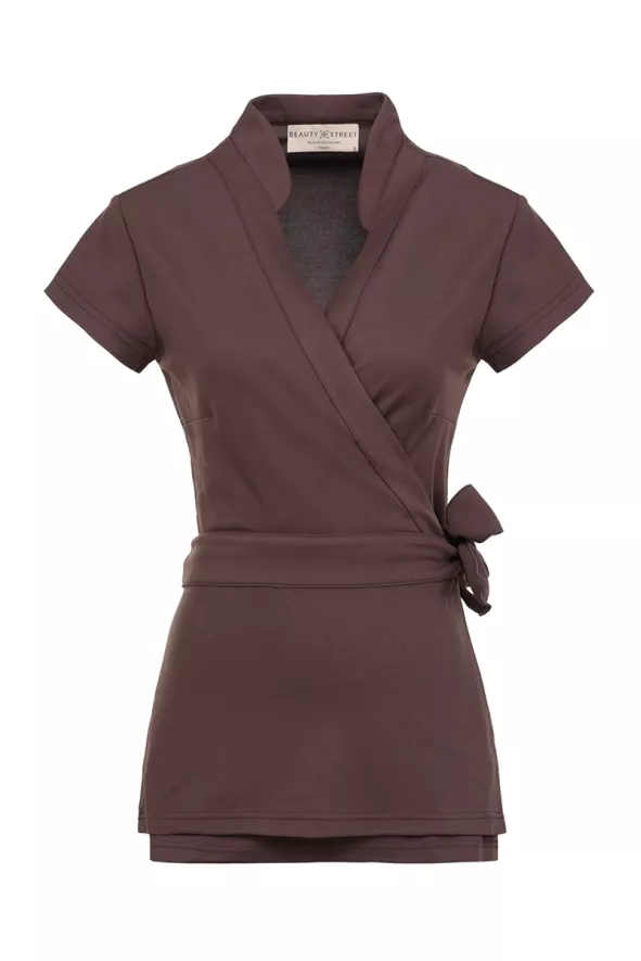 Chocolate esthetician kimono - Bali kimono
