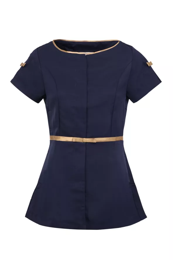 Blouse esthéticienne marine et or - Blouse Chester