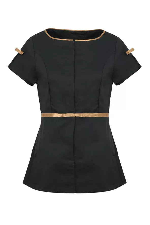 Blouse professionnelle femme noir or - Blouse Chester