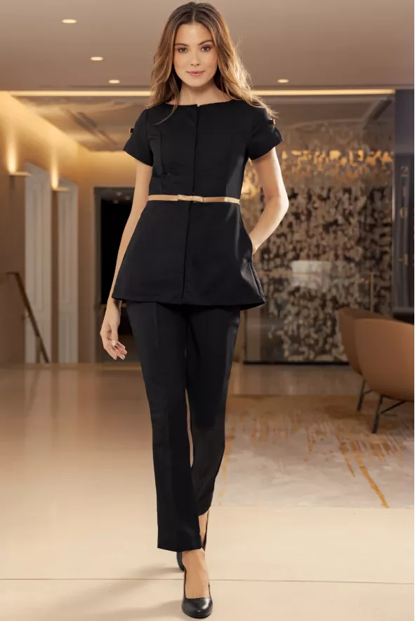 Blusa da donna, Chester, colore: nero-oro | Beauty Street