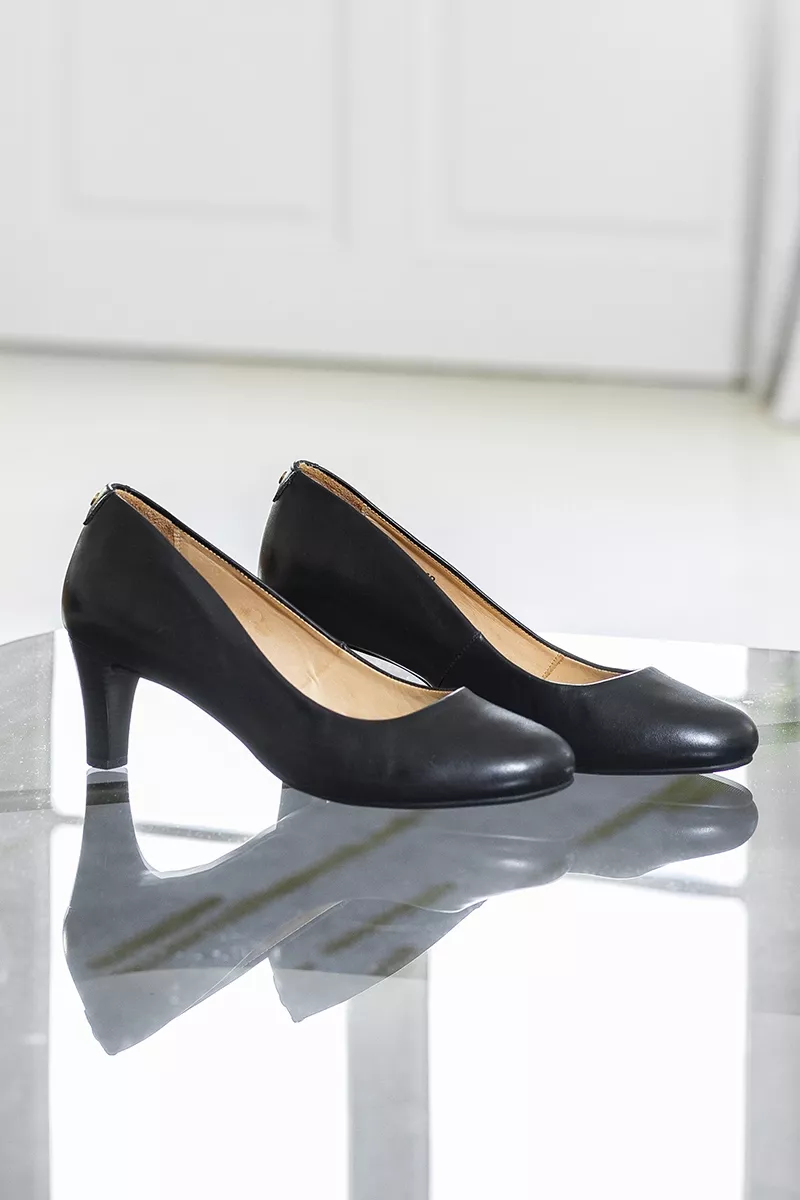 Escarpins uniforme hôtellerie noir talon 7cm - Escarpins Juliette