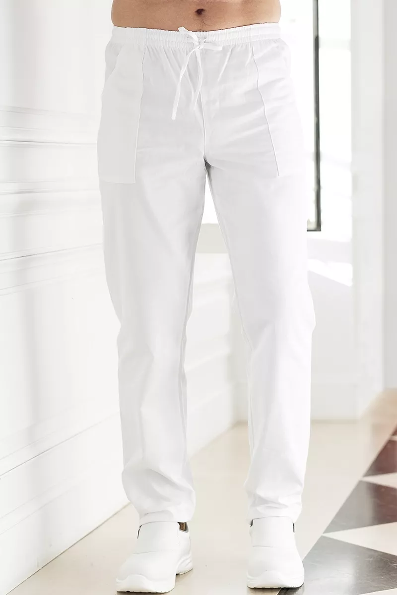 Pantaloni da cucina bianco da uomo - Pantaloni John