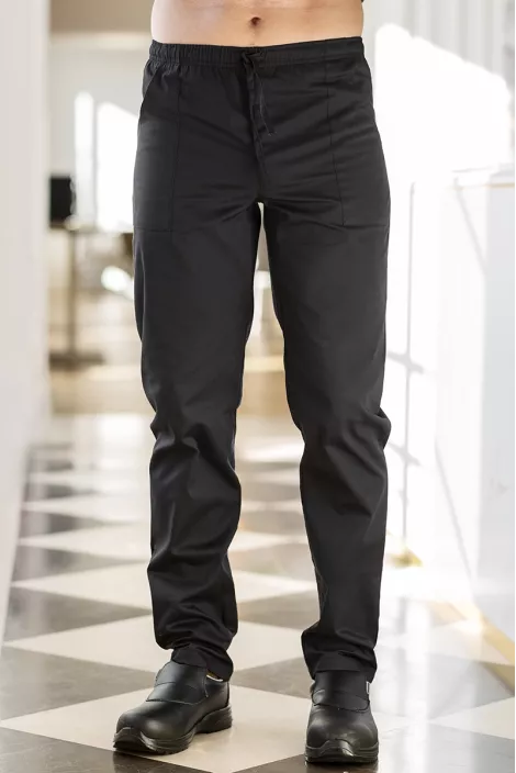 Men's black kitchen uniform trousers - John trousers