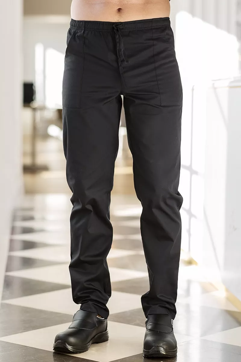 Pantaloni da cucina neri da uomo - Pantaloni John