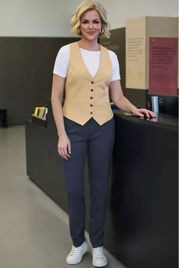 Gilet da tailleur, Beatrice, colore: beige | Beauty Street