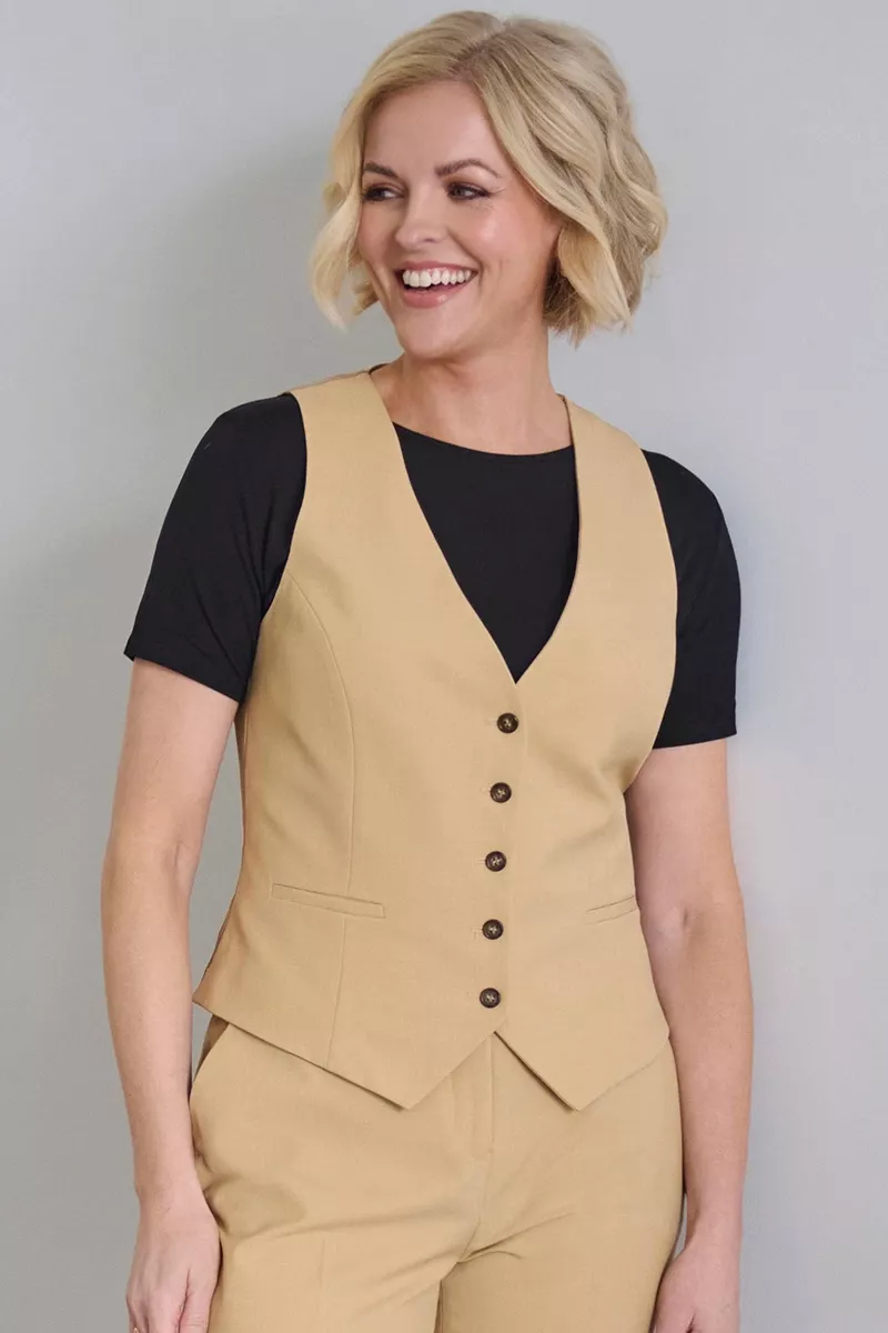 Gilet da tailleur, Beatrice, colore: beige | Beauty Street