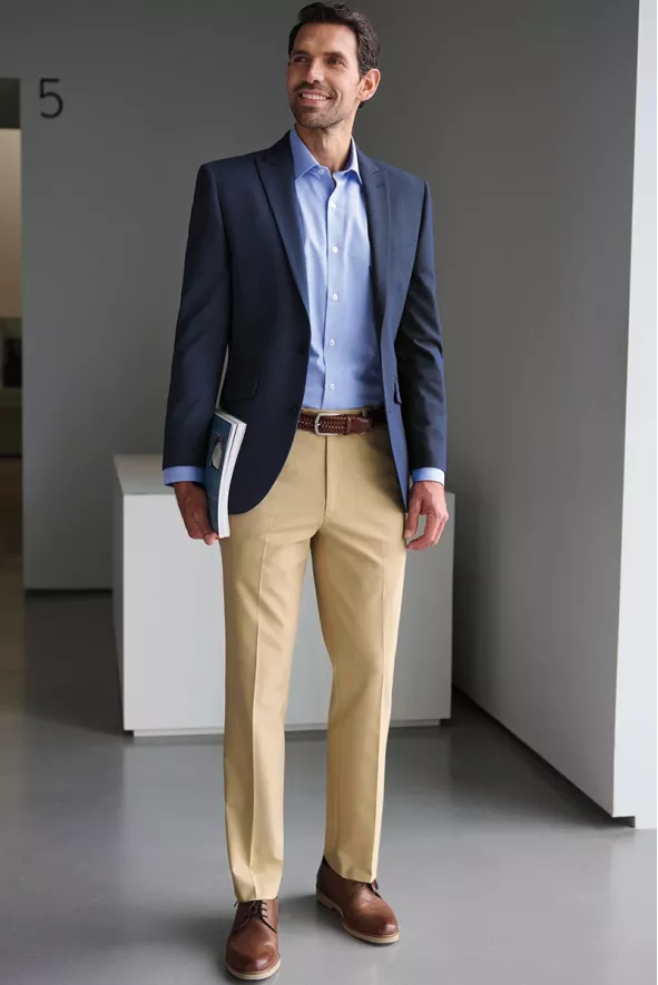 Giacca da abito, da uomo, William, colore: denim | Beauty Street