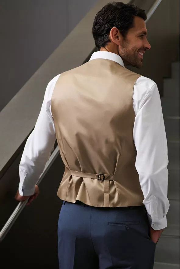 Gilet da abito, da uomo, George, colore: beige | Beauty Street