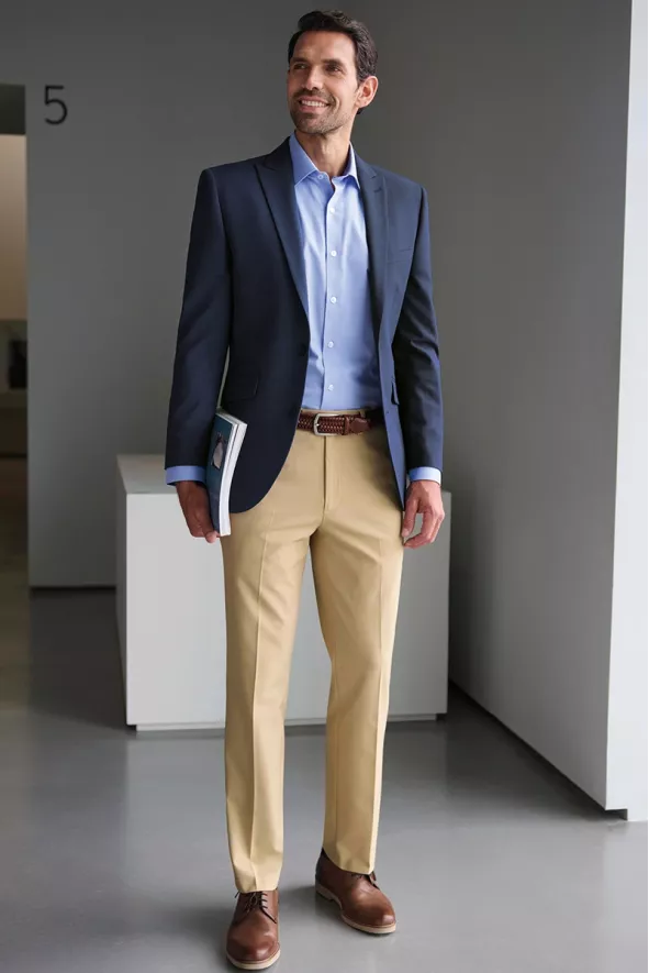 Pantalone da abito, da uomo, Oliver, colore: beige | Beauty Street